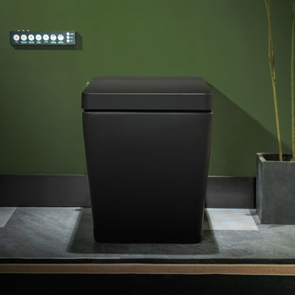 WOODBRIDGE EBT-MB03-2.0 | Square Smart Bidet Toilet | Auto Flush, Heated Seat | Matte Black Finish