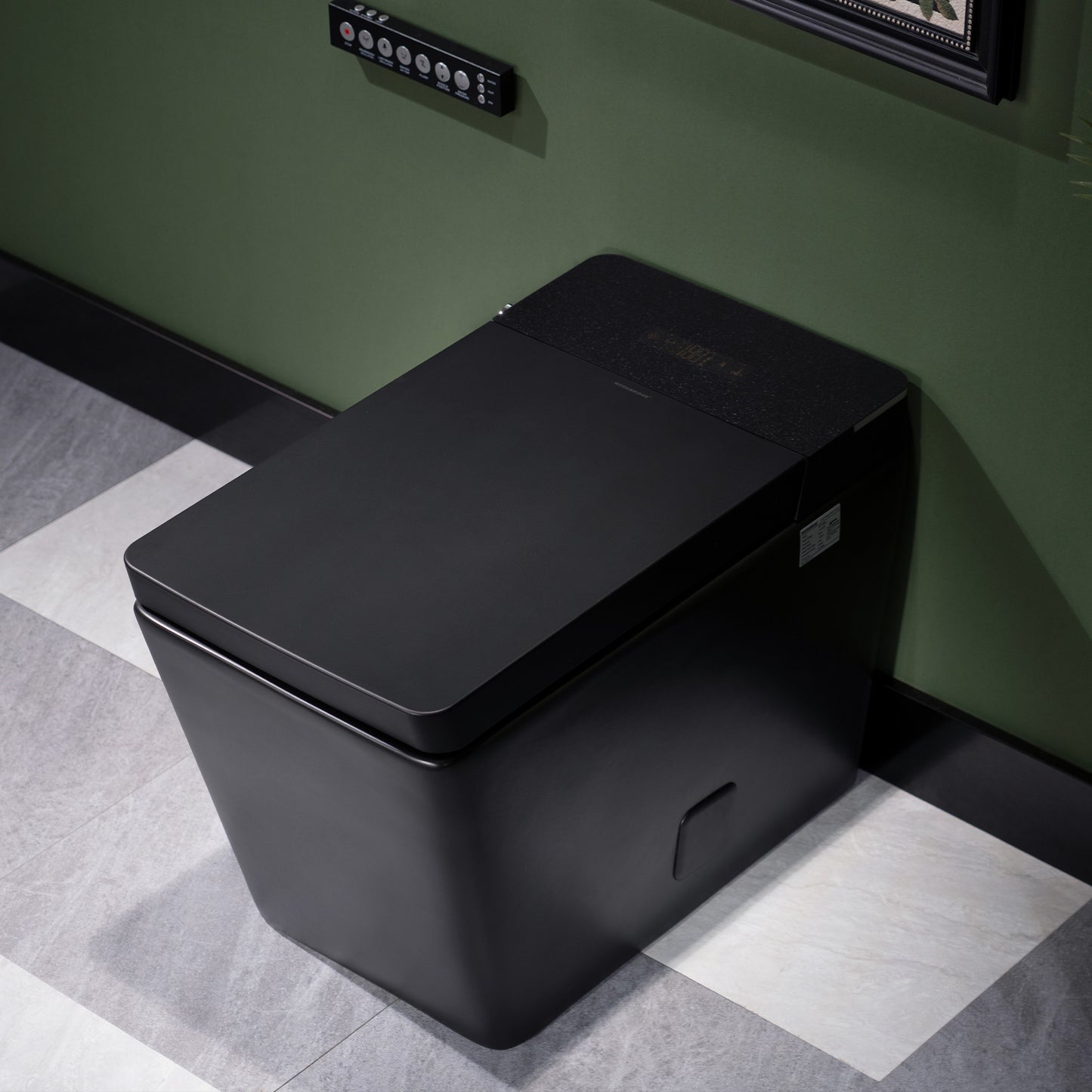 WOODBRIDGE EBT-MB03-2.0 | Square Smart Bidet Toilet | Auto Flush, Heated Seat | Matte Black Finish