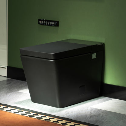 WOODBRIDGE EBT-MB03-2.0 | Square Smart Bidet Toilet | Auto Flush, Heated Seat | Matte Black Finish