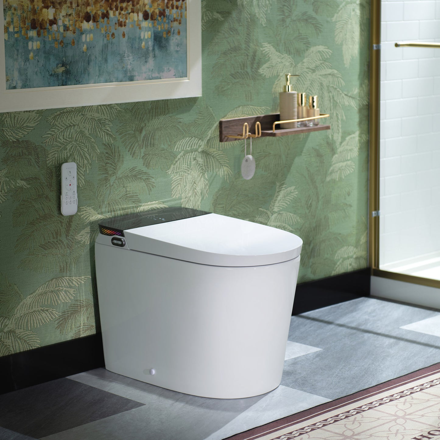 WOODBRIDGE GT076 | Smart Bidet Toilet | Auto Open+Close | Heated Seat | 1000g MaP Flush