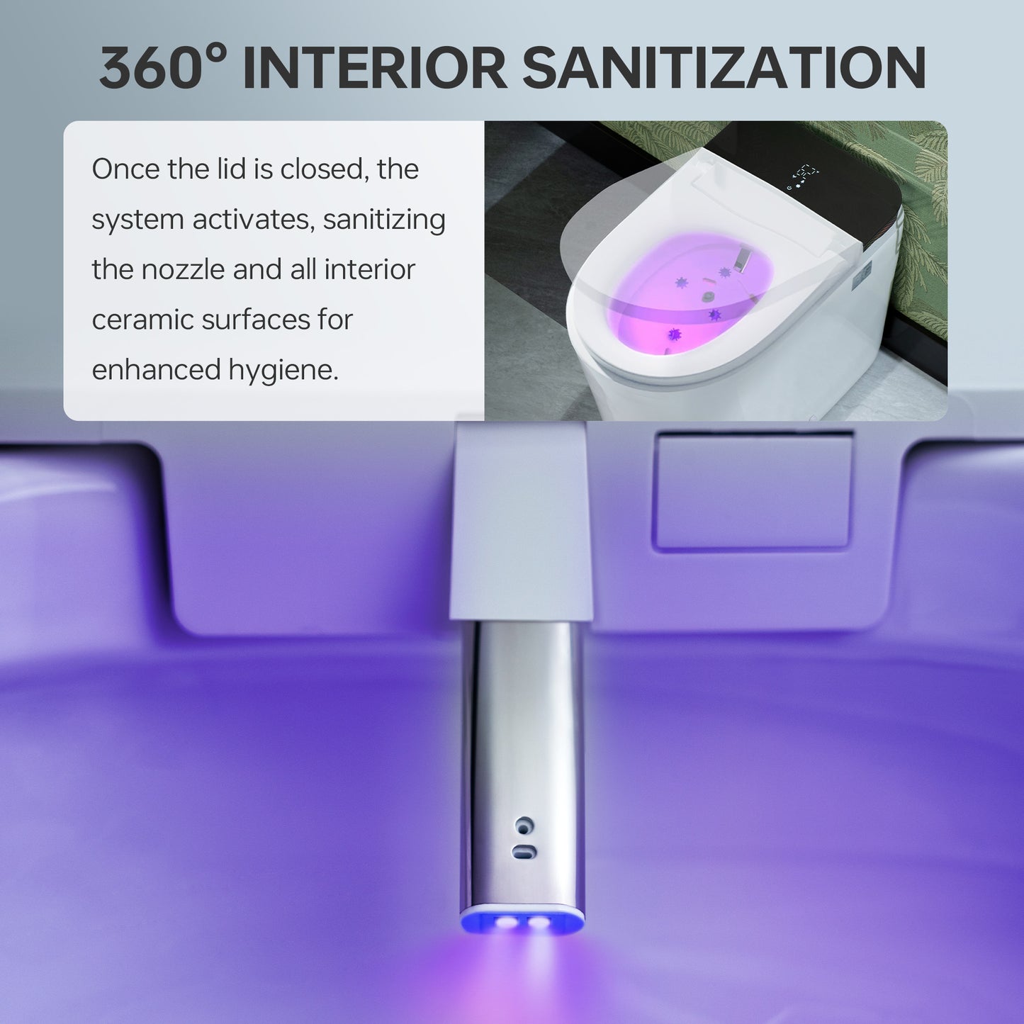 WOODBRIDGE GT076 | Smart Bidet Toilet | Auto Open+Close | Heated Seat | 1000g MaP Flush