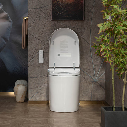 WOODBRIDGE GT090 | Bidet Smart Toilet | with Auto Open Lid, Heated Seat | Foam Shield | ADA Comfort Height
