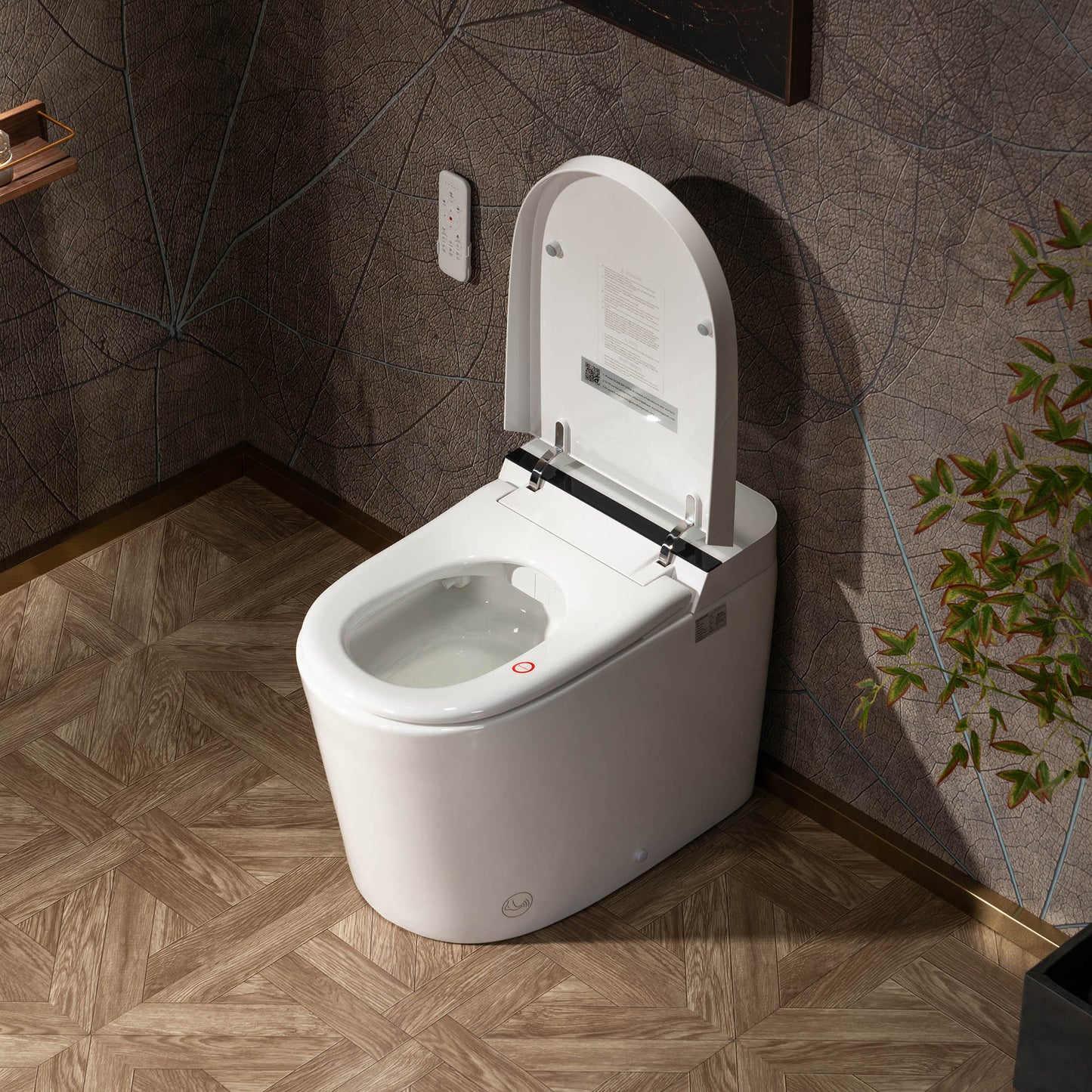 WOODBRIDGE GT090 | Bidet Smart Toilet | with Auto Open Lid, Heated Seat | Foam Shield | ADA Comfort Height