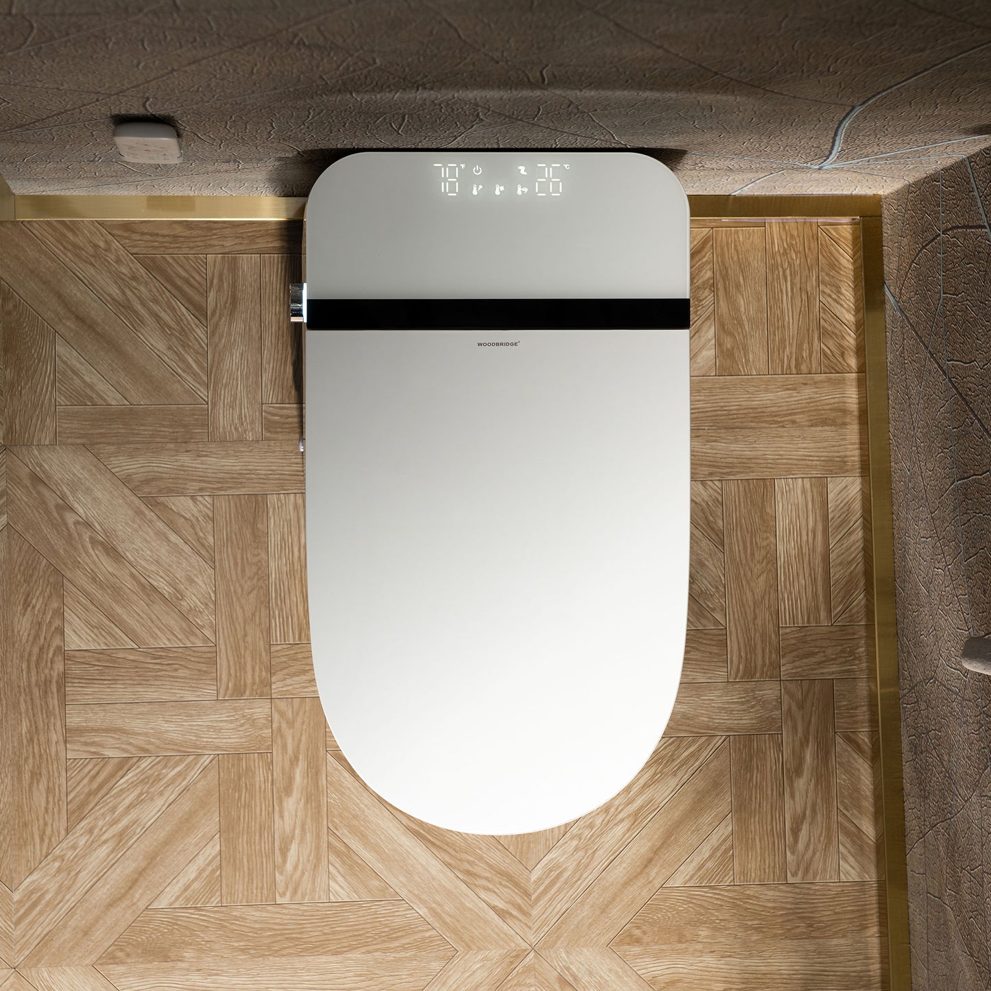 WOODBRIDGE GT090 | Bidet Smart Toilet | with Auto Open Lid, Heated Seat | Foam Shield | ADA Comfort Height