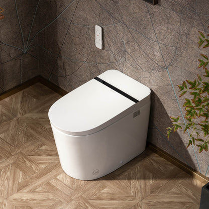 WOODBRIDGE GT090 | Bidet Smart Toilet | with Auto Open Lid, Heated Seat | Foam Shield | ADA Comfort Height