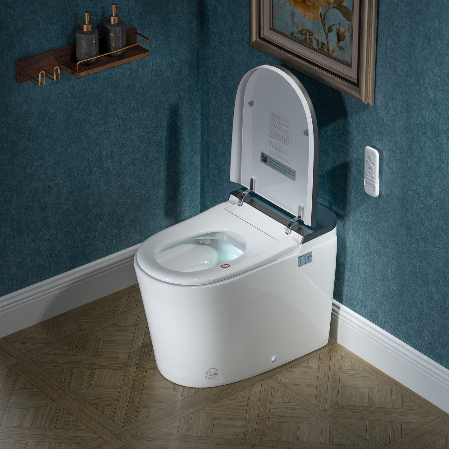 WOODBRIDGE GT091 | Smart Bidet Toilet | Hands-Free Open/Close + Heated Seat | 1000g MaP Flush