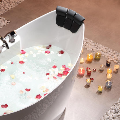 Empava 59" Freestanding Whirlpool Bathtub | 8 Hydro-Massage Jets | EMPV-59AIS11