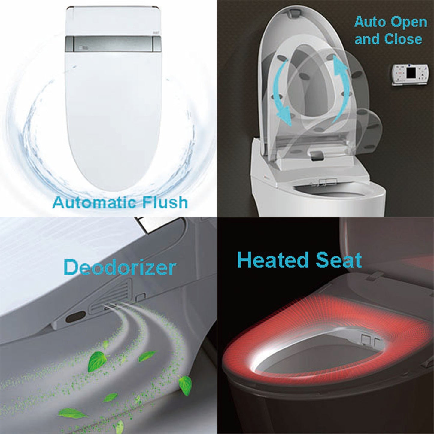 WOODBRIDGE B0960S | Smart Bidet Toilet | with Auto Open/Close, Auto Flush & Chair Height