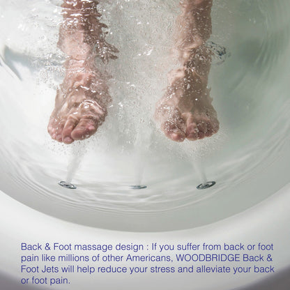 Woodbridge B0034 | 71" Combo Jet Freestanding Bathtub with Air Bubble & Whirlpool