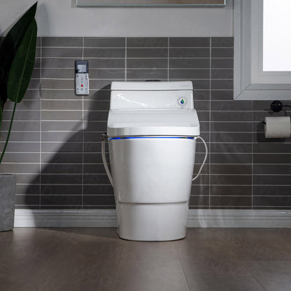 WOODBRIDGE T-0008 | Luxury Smart Bidet Toilet | with Heated Seat, Air Dryer & Temperature-Controlled Wash