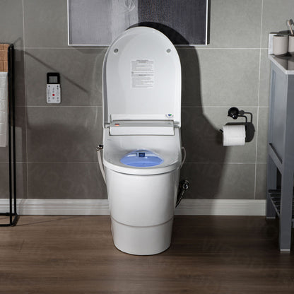 WOODBRIDGE T-0008 | Luxury Smart Bidet Toilet | with Heated Seat, Air Dryer & Temperature-Controlled Wash