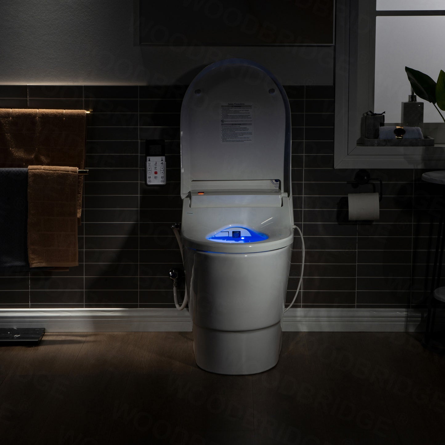 WOODBRIDGE T-0008 | Luxury Smart Bidet Toilet | with Heated Seat, Air Dryer & Temperature-Controlled Wash