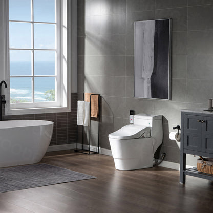 WOODBRIDGE T-0008 | Luxury Smart Bidet Toilet | with Heated Seat, Air Dryer & Temperature-Controlled Wash