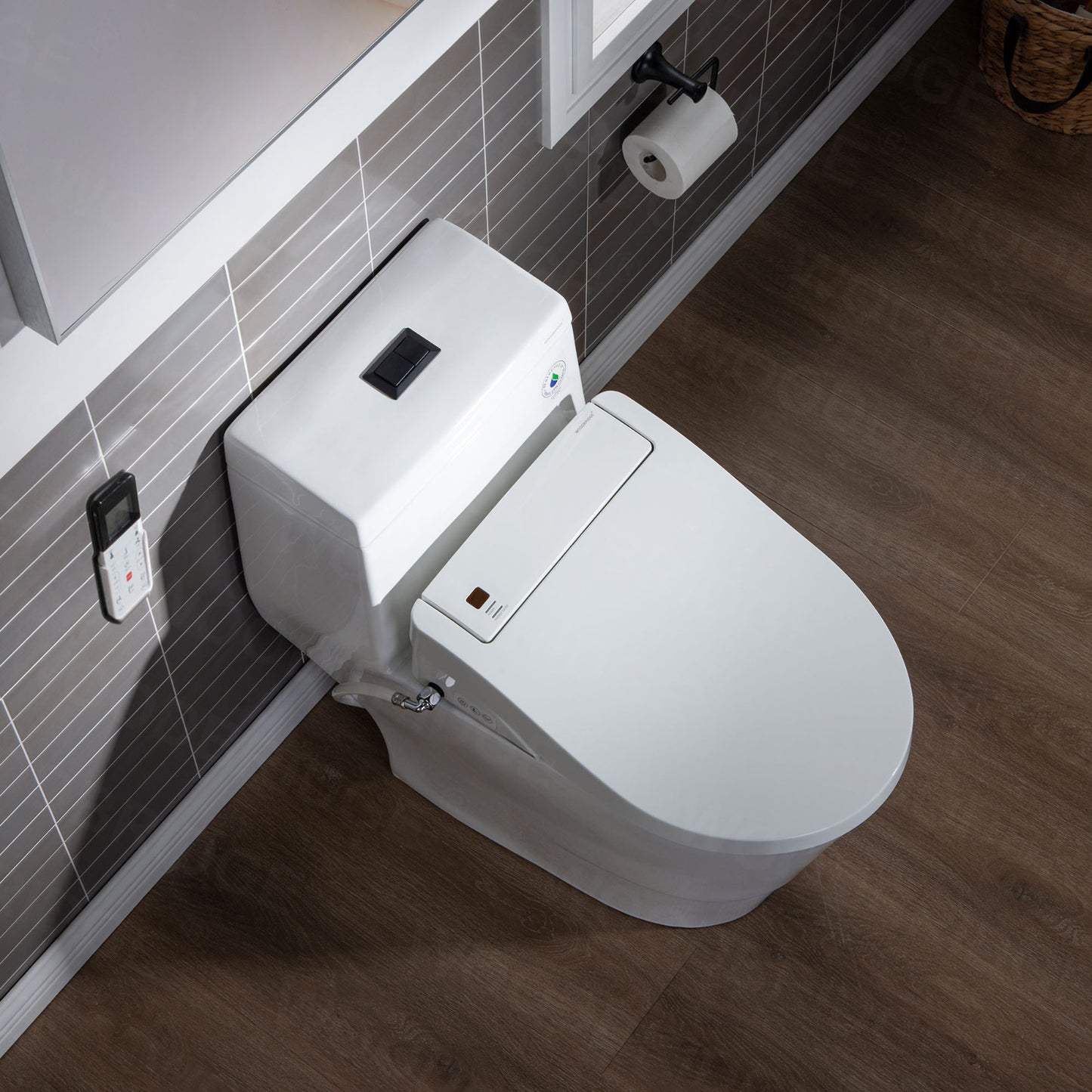 WOODBRIDGE T-0008 | Luxury Smart Bidet Toilet | with Heated Seat, Air Dryer & Temperature-Controlled Wash
