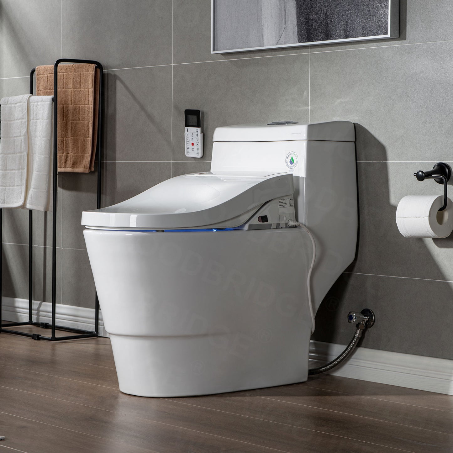WOODBRIDGE T-0008 | Luxury Smart Bidet Toilet | with Heated Seat, Air Dryer & Temperature-Controlled Wash