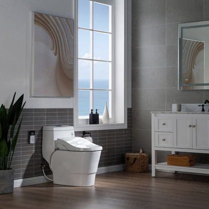 WOODBRIDGE T-0008 | Luxury Smart Bidet Toilet | with Heated Seat, Air Dryer & Temperature-Controlled Wash