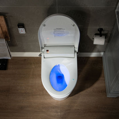 WOODBRIDGE T-0737 | Luxury One-Piece Smart Bidet Toilet | with Heated Seat, Temperature-Controlled Wash & Air Dryer, White