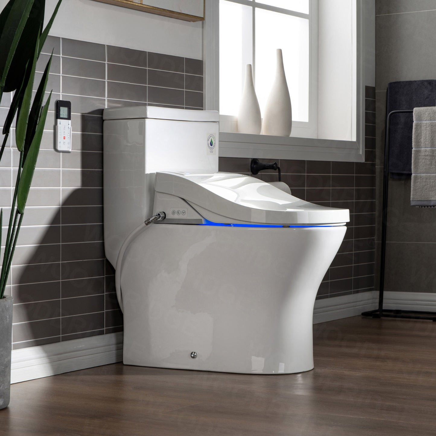 WOODBRIDGE T-0022 | Luxury One-Piece Smart Bidet Toilet | with Heated Seat, Air Dryer & Elongated Bowl, White