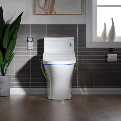 WOODBRIDGE T-0022 | Luxury One-Piece Smart Bidet Toilet | with Heated Seat, Air Dryer & Elongated Bowl, White