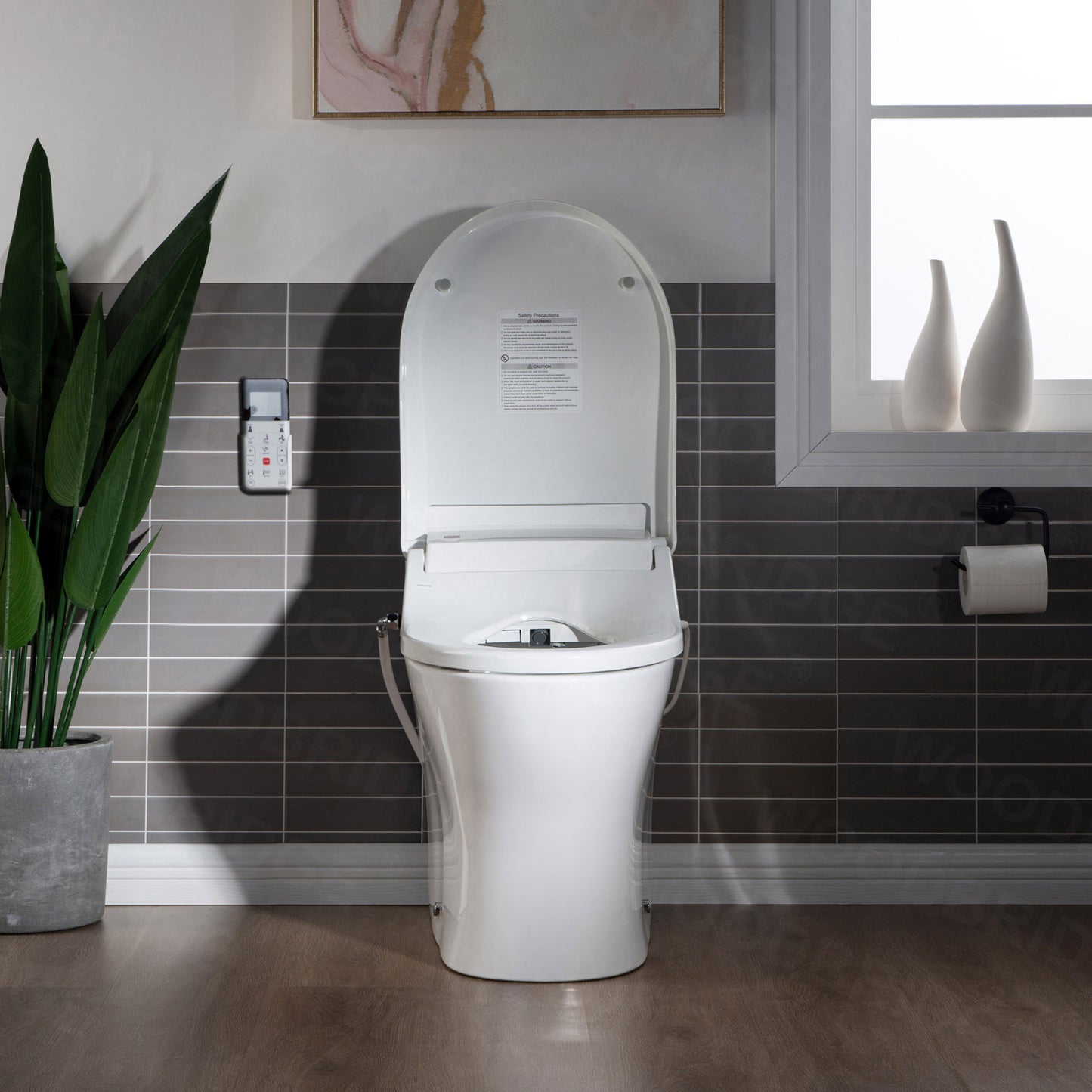 WOODBRIDGE T-0022 | Luxury One-Piece Smart Bidet Toilet | with Heated Seat, Air Dryer & Elongated Bowl, White