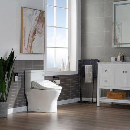 WOODBRIDGE T-0022 | Luxury One-Piece Smart Bidet Toilet | with Heated Seat, Air Dryer & Elongated Bowl, White