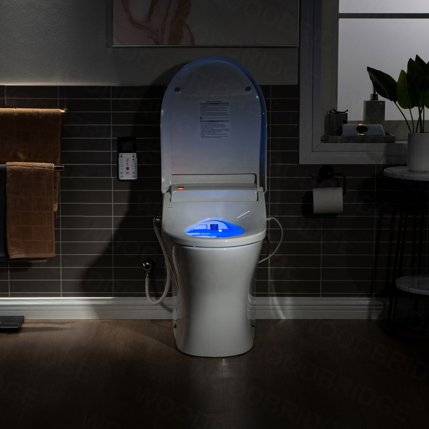 WOODBRIDGE T-0022 | Luxury One-Piece Smart Bidet Toilet | with Heated Seat, Air Dryer & Elongated Bowl, White