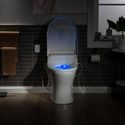 WOODBRIDGE T-0022 | Luxury One-Piece Smart Bidet Toilet | with Heated Seat, Air Dryer & Elongated Bowl, White