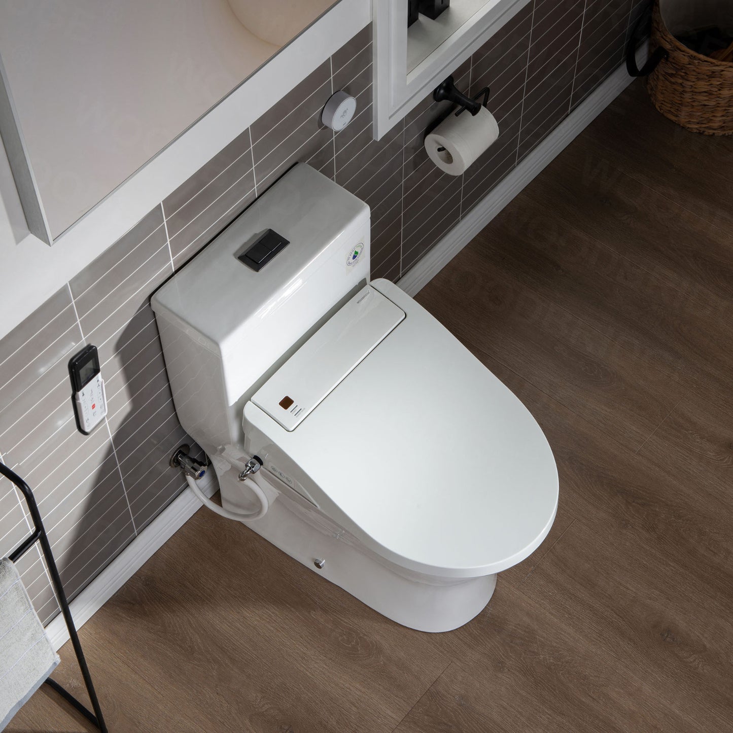 WOODBRIDGE T-0022 | Luxury One-Piece Smart Bidet Toilet | with Heated Seat, Air Dryer & Elongated Bowl, White