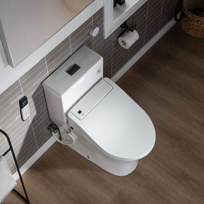 WOODBRIDGE T-0022 | Luxury One-Piece Smart Bidet Toilet | with Heated Seat, Air Dryer & Elongated Bowl, White