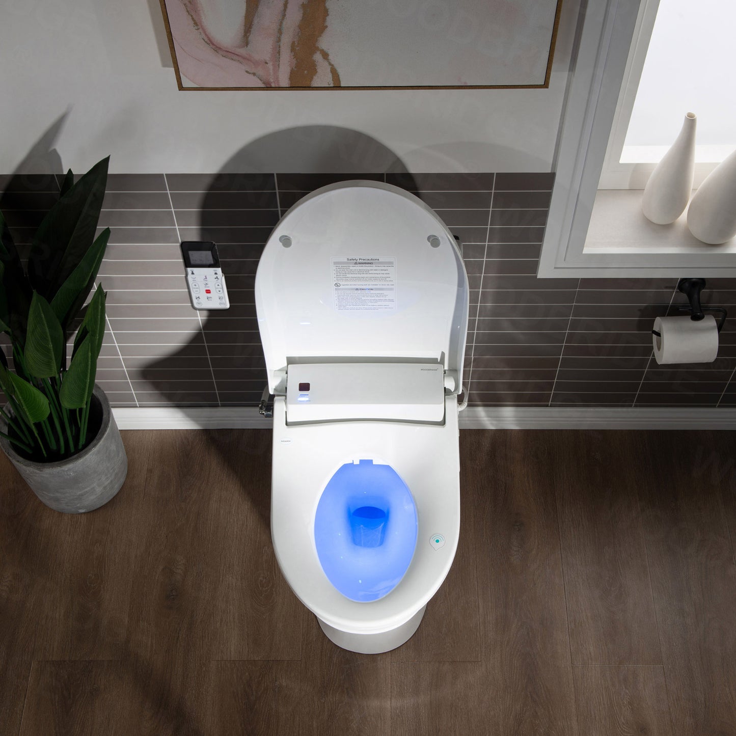 WOODBRIDGE T-0022 | Luxury One-Piece Smart Bidet Toilet | with Heated Seat, Air Dryer & Elongated Bowl, White