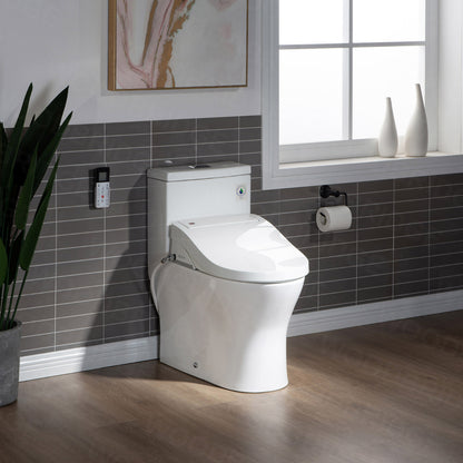 WOODBRIDGE T-0022 | Luxury One-Piece Smart Bidet Toilet | with Heated Seat, Air Dryer & Elongated Bowl, White