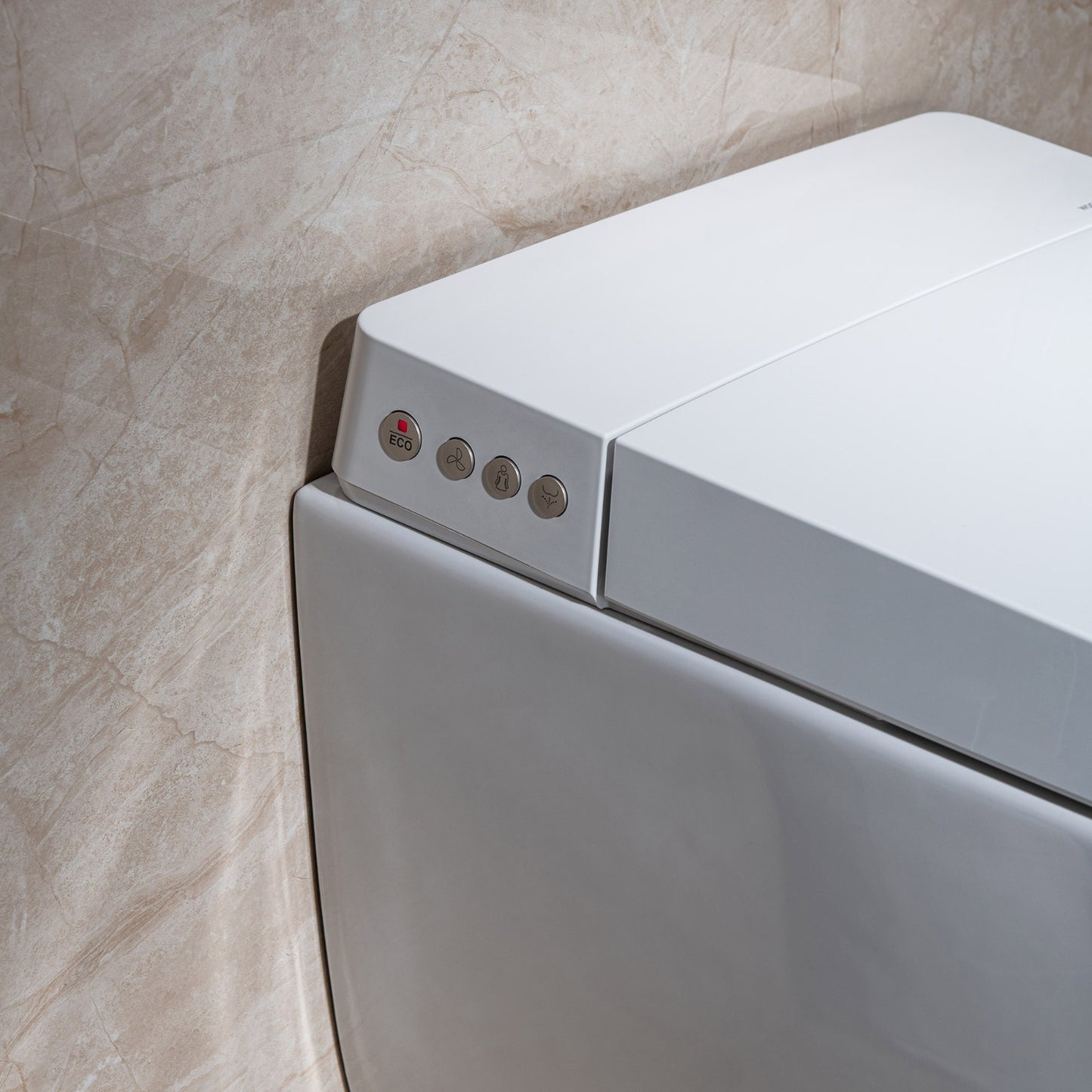 WOODBRIDGE LT611_SWHT611_FP611-WH | Modern Wall-Hung Smart Bidet Toilet | with Heated Seat, Dryer & Concealed Tank