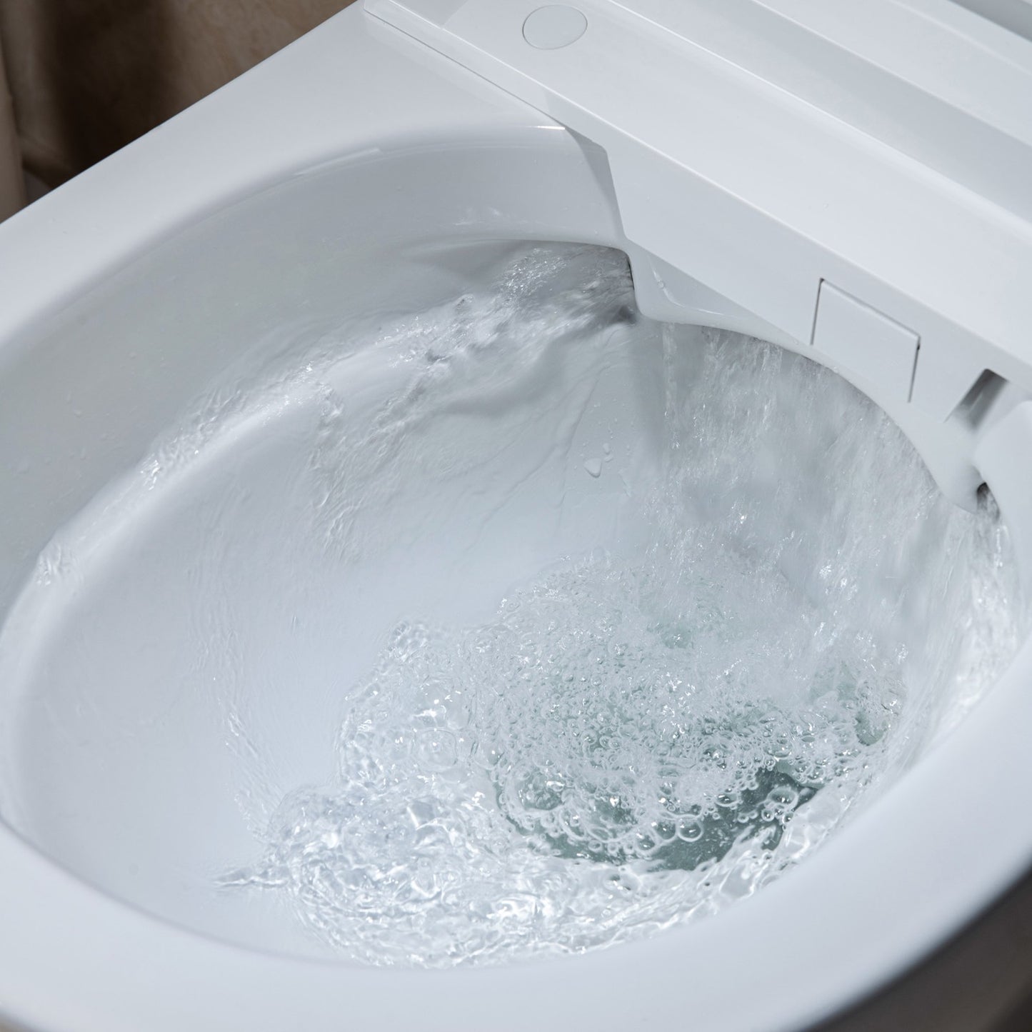 WOODBRIDGE LT611_SWHT611_FP611-WH | Modern Wall-Hung Smart Bidet Toilet | with Heated Seat, Dryer & Concealed Tank