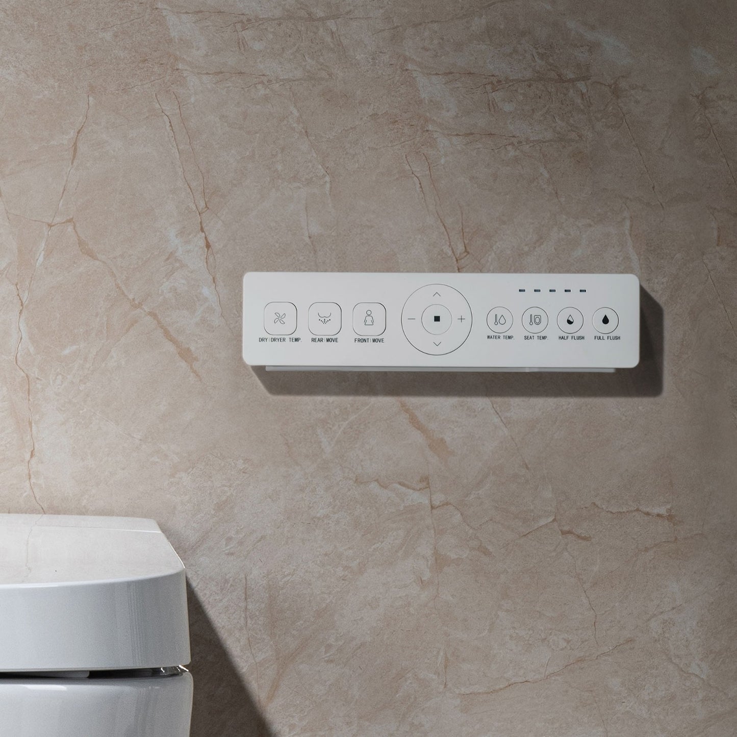 WOODBRIDGE LT611_SWHT611_FP611-WH | Modern Wall-Hung Smart Bidet Toilet | with Heated Seat, Dryer & Concealed Tank