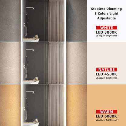 WOODBRIDGE MCL2430 | Frameless Surface Mount Medicine Cabinet | with Mirror Defogger & Soft-Close Door