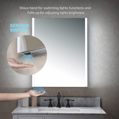 WOODBRIDGE MCL2430 | Frameless Surface Mount Medicine Cabinet | with Mirror Defogger & Soft-Close Door