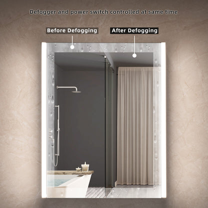 WOODBRIDGE MCL2430 | Frameless Surface Mount Medicine Cabinet | with Mirror Defogger & Soft-Close Door