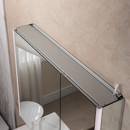 WOODBRIDGE MCL3630 | Frameless Surface Mount Medicine Cabinet | with Mirror Defogger, LED Lighting & Soft-Close Double Doors