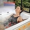 Empava EMPV-71JT351 Empava 71" Whirlpool Bathtub with Hydro Massage, Waterfall, Heater & LED Chromotherapy