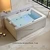 Empava EMPV-71JT618L ‎71"L x 47"W x 24.4"H 2-Person Heated Soaking 16 Jets Whirlpool Bathtub