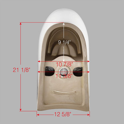 WOODBRIDGE T-0044 | One-Piece Smart Bidet Toilet | with Dual Flush, Heated Seat & Warm Air Dryer, White