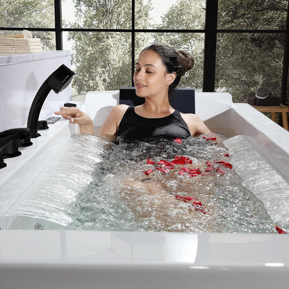 Empava 71" Whirlpool Bathtub with Hydro Massage Heater - EMPV-71JT351