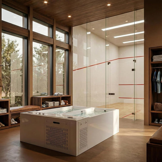 Empava 79" Dual-Zone Hot & Cold Plunge Tub with Smart Chiller | EMPV-79CLF03