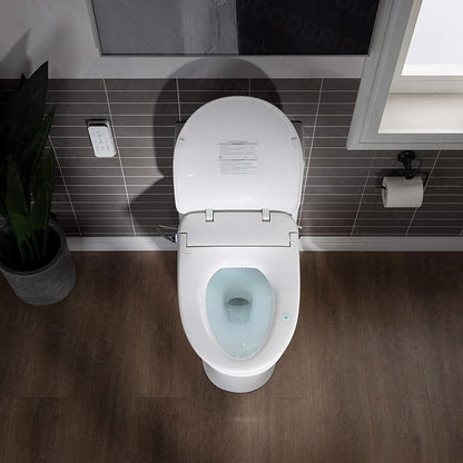 WOODBRIDGE T-0044 | One-Piece Smart Bidet Toilet | with Dual Flush, Heated Seat & Warm Air Dryer, White