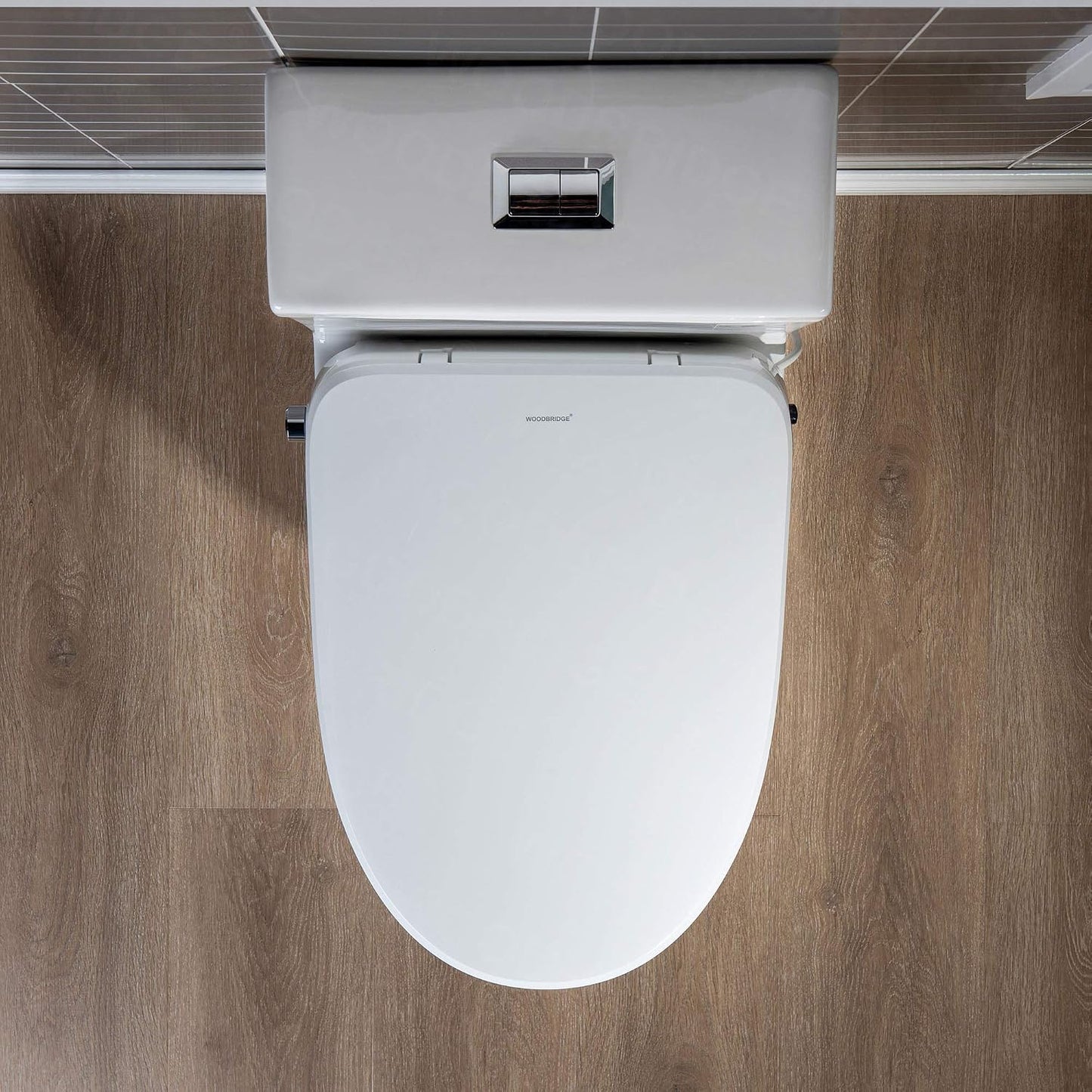 WOODBRIDGE T-0044 | One-Piece Smart Bidet Toilet | with Dual Flush, Heated Seat & Warm Air Dryer, White