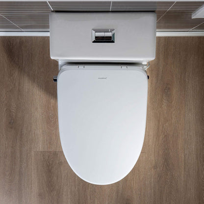 WOODBRIDGE T-0044 | One-Piece Smart Bidet Toilet | with Dual Flush, Heated Seat & Warm Air Dryer, White