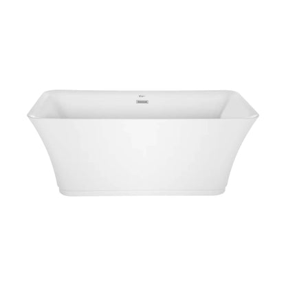Empava 59" Freestanding Rectangular Soaking Bathtub witn Center Drain | EMPV-59FT1511
