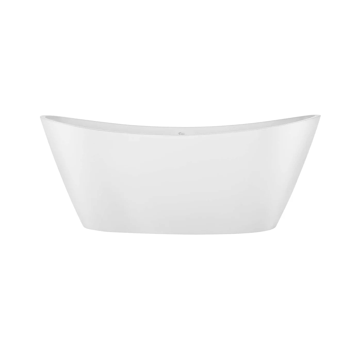 Empava EMPV-59FT1518 59" Acrylic Freestanding Deep Soaking Bathtub with Center Drain