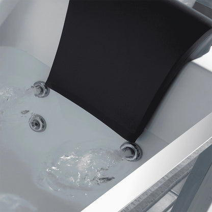 Empava 59" Modern Alcove Whirlpool Bathtub | 11 Jets | LED Chromatherapy | EMPV-59JT408LED