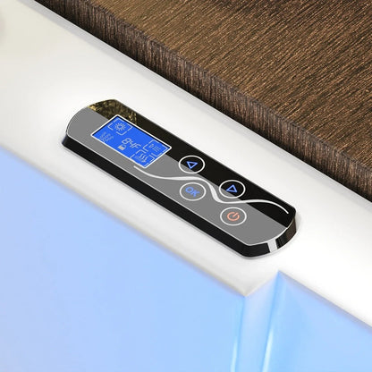 Empava 59″ Corner Whirlpool Tub with Air Jets & Heater | EMPV-59PRO03
